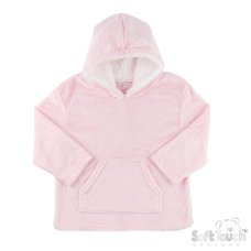 HD305-P: Pink Bunny Embossed Hoodie (6-24 Months)